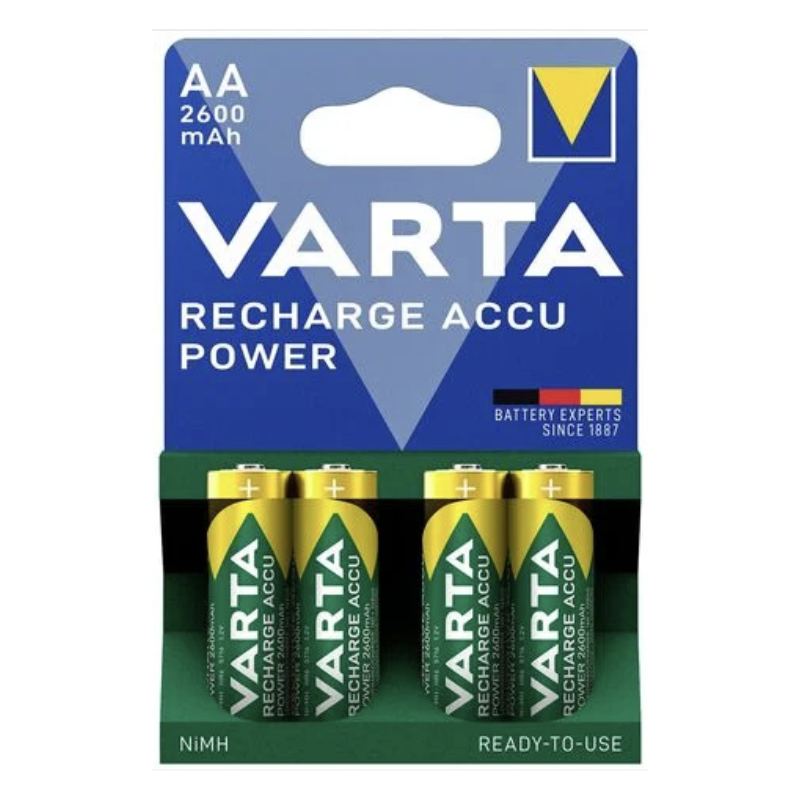 Pack de 4 piles varta AA 1,2V NiMH Pack de 4 piles varta AA 1,2V NiMH
