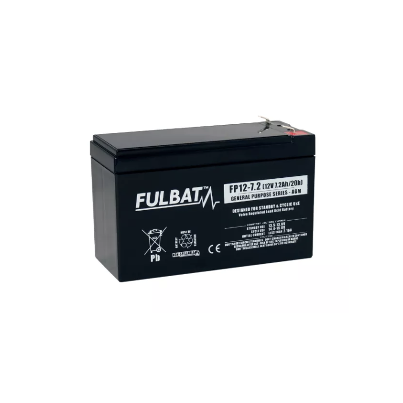 Batterie FULBAT FP12-7.2FR 7.2Ah 20A Batterie FULBAT FP12-7.2FR 7.2Ah 20A