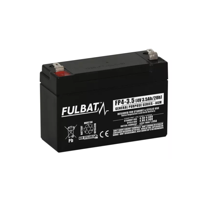 Batterie FULBAT FP4-3.5 3.5Ah 4V Batterie FULBAT FP4-3.5 3.5Ah 4V