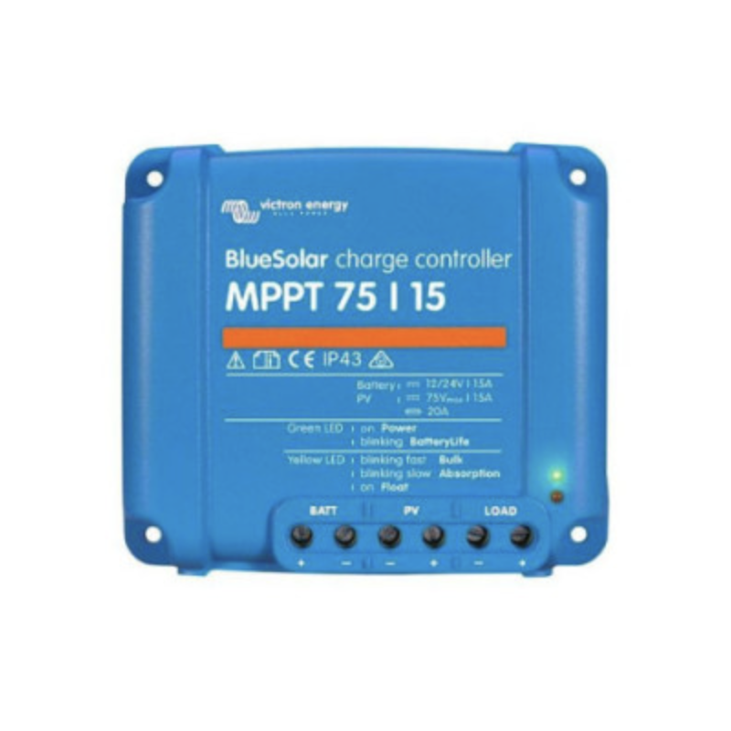 CONTROLEUR SOLAIRE VICTRON BLUESOLAR MPPT 75/15 - 100V 15A 12/24/36/48V