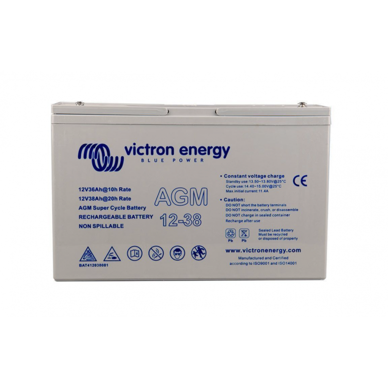 VICTRON ENERGY - BATTERIE SUPER CYCLE AGM 12V/38AH VICTRON ENERGY - BATTERIE SUPER CYCLE AGM 12V/38AH