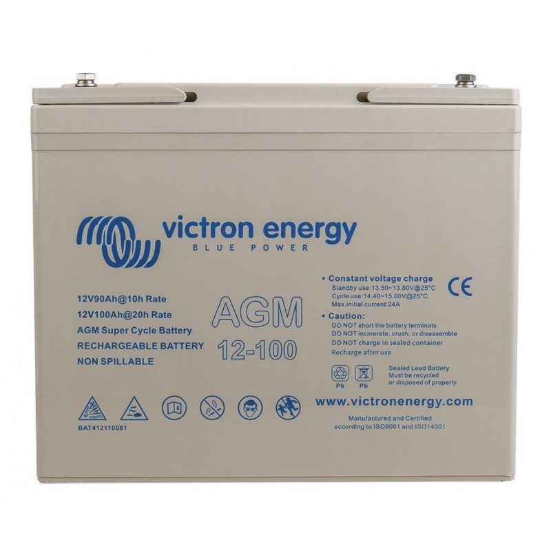 VICTRON ENERGY - BATTERIE SUPER CYCLE AGM 12V/100AH VICTRON ENERGY - BATTERIE SUPER CYCLE AGM 12V/100AH