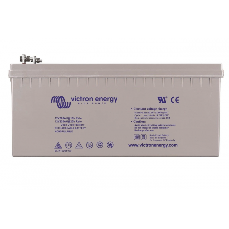 VICTRON ENERGY - BATTERIE SOLAIRE 220AH GEL 12V VICTRON ENERGY - BATTERIE SOLAIRE 220AH GEL 12V