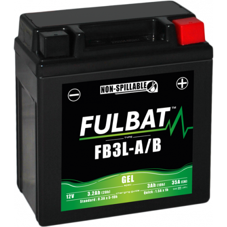 A Batterie Batterie Moto GEL FB3L-A/B GEL / YB3L-A/B FULBAT SLA Etanche 3,2AH 35 AMPS Batterie Onduleur