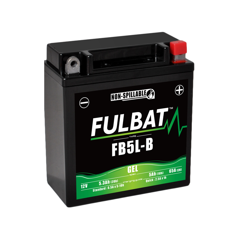 Batterie FULBAT FB5L-B GEL (YB5L) 5,3Ah 65A Batterie FULBAT FB5L-B GEL (YB5L) 5,3Ah 65A