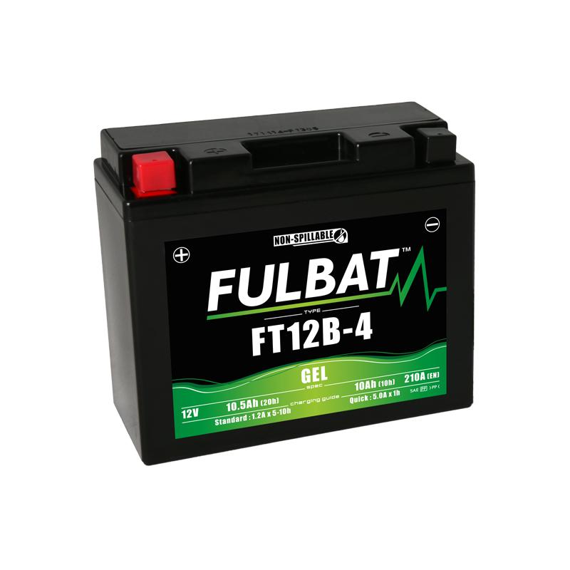 Batterie FULBAT FT12B-4 GEL (YT12B) 10,5Ah 210A Batterie FULBAT FT12B-4 GEL (YT12B) 10,5Ah 210A