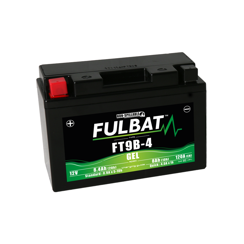 Batterie FULBAT FT9B-4 GEL (YT9B) 8,4Ah 120A Batterie FULBAT FT9B-4 GEL (YT9B) 8,4Ah 120A
