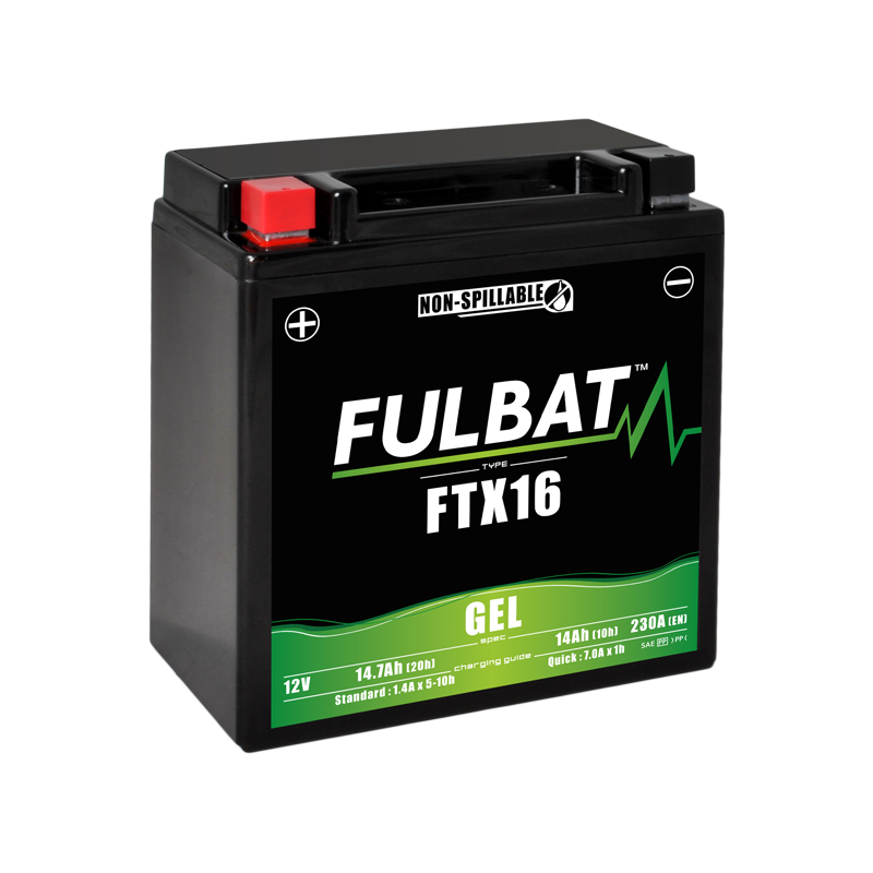 Batterie FULBAT FTX16 GEL (YTX16) 14,7Ah 230A Batterie FULBAT FTX16 GEL (YTX16) 14,7Ah 230A