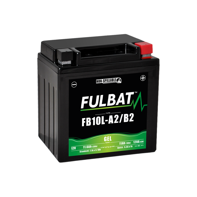 Batterie FULBAT FB10L-A2/B2 GEL (YB10L) 11,6Ah 120A Batterie FULBAT FB10L-A2/B2 GEL (YB10L) 11,6Ah 120A