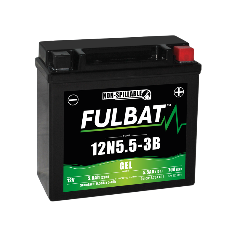 Batterie FULBAT 12N5.5-3B GEL 5,8Ah 70A Batterie FULBAT 12N5.5-3B GEL 5,8Ah 70A